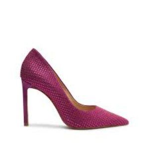NEW Schutz Lou Crystal Nubuck Pump -Bright Violet Size 8.5 -No Box